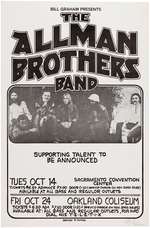 BILL GRAHAM THE ALLMAN BROTHERS CONCERT POSTER (ARTIST SIGNED).