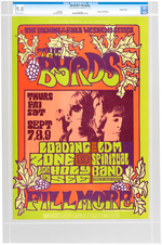 BILL GRAHAM CONCERT POSTER BG-82 OP-1 CGC 9.8 NM/MINT - THE BYRDS.