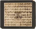 EASTERN LEAGUE 1906 IMPERIAL SIZE PHOTO W/HOF MEMBERS JENNINGS & BARROW.