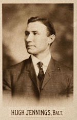 EASTERN LEAGUE 1906 IMPERIAL SIZE PHOTO W/HOF MEMBERS JENNINGS & BARROW.