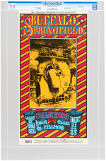 BILL GRAHAM CONCERT POSTER BG-98 OP-1 CGC 9.8 NM/MINT - BUFFALO SPRINGFIELD (ARTIST SIGNED).