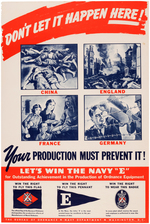 WORLD WAR II HOMEFRONT PRODUCTION POSTER PAIR.