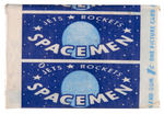 "JETS, ROCKETS, SPACEMEN" UNOPENED GUM PACK & GLOW-IN-THE-DARK SPACE SCENE EXHIBIT CARD SET.