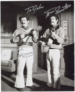 1960s TV STARS SIGNED PHOTO TRIO.