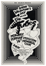 RANDY TUTEN SIGNED POSTER TRIO WITH THE TUBES, ELVIS COSTELLO & HUSKER DU.