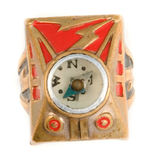 CAPTAIN MARVEL ROCKET RAIDER COMPASS RING.