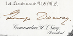 GEORGE DEWEY SIGNED "THE SOCIETY OF MANILA BAY" CERTIFICATE.