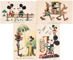 MICKEY MOUSE EUROPEAN POSTCARD LOT.