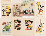 MICKEY MOUSE EUROPEAN POSTCARD LOT.