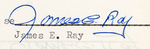 JAMES EARL RAY TWICE SIGNED COURT DOCUMENT RELATED TO MARTIN LUTHER KING.