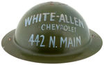 "CHEVROLET STEEL TURRET TOP" PREMIUM CHILD'S METAL ARMY HELMET.