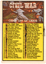 "CIVIL WAR NEWS" ENGLISH GUM CARD SET.