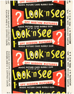 "LOOK 'N SEE" TOPPS GUM CARD WRAPPER.