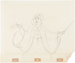 "CINDERELLA" FAIRY GODMOTHER PRODUCTION DRAWING ORIGINAL ART.