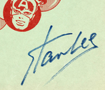 STAN LEE SIGNED 1967 MARVEL COMICS CHRISTMAS CARD.