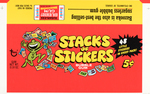 "STACKS OF STICKERS" TOPPS VAULT DISPLAY BOX UNCUT PROOF SHEET.