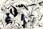 "BATMAN VS. THE INCREDIBLE HULK" JOSÉ LUIS GARCÍA-LÓPEZ COMIC BOOK PAGE ORIGINAL ART.