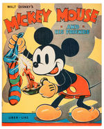 "MICKEY MOUSE AND HIS FRIENDS LINEN-LIKE" BOOK.