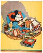 "MICKEY MOUSE AND HIS FRIENDS LINEN-LIKE" BOOK.