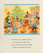 "MICKEY MOUSE AND HIS FRIENDS LINEN-LIKE" BOOK.