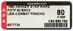 "STAR WARS: THE POWER OF THE FORCE - PRINCESS LEIA ORGANA (COMBAT PONCHO)" 92 BACK AFA 80 Y-NM.