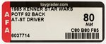 "STAR WARS: THE POWER OF THE FORCE - AT-ST DRIVER" 92 BACK AFA 80 NM.