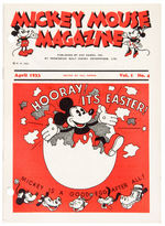 "MICKEY MOUSE MAGAZINE" RARE FIRST SERIES ISSUE (SAMPLE COPY).