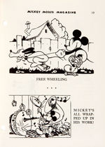 "MICKEY MOUSE MAGAZINE" RARE FIRST SERIES ISSUE (SAMPLE COPY).