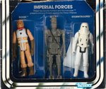 "STAR WARS: THE EMPIRE STRIKES BACK - IMPERIAL FORCES" 3-PACK SERIES 1 AFA 75 EX+/NM.