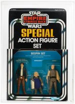 "STAR WARS: THE EMPIRE STRIKES BACK - BESPIN SET" 3-PACK SERIES 2 AFA 85 Y-NM+.