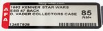 "STAR WARS: THE EMPIRE STRIKES BACK - DARTH VADER COLLECTOR'S CASE" 47 BACK REBATE OFFER AFA 85 NM+.