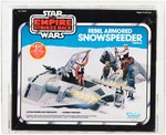 "STAR WARS: THE EMPIRE STRIKES BACK - REBEL ARMORED SNOWSPEEDER"  VEHICLE AFA 75 EX+/NM.