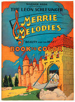 "MERRIE MELODIES BEAUTY AND THE BEAST" 1935 COLORING BOOK.