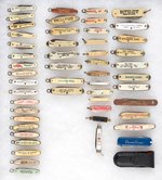 MINIATURE KNIVES COLLECTION OF 51 MOST 1930s-1950s PLUS REAGAN PRESIDENTIAL.