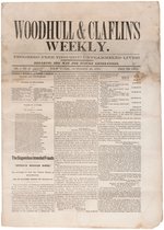 "WOODHULL & CLAFLIN'S WEEKLY" AND CDV PORTRAIT OF "MRS. WOODHULL."