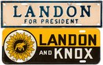 FOUR LANDON LICENSE PLATE ATTACHMENTS.