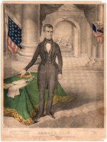 "JAMES K. POLK PRESIDENT ELECT" STANDING PORTRAIT PRINT.