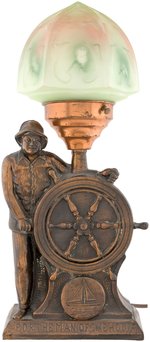 ROOSEVELT "FDR THE MAN OF THE HOUR" SHIP CAPTAIN MOTIF TABLE LAMP.