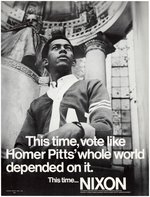 PAIR OF 1972 NIXON POSTERS TARGETING AFRICAN AMERICAN VOTERS.