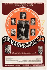 SCARCE ANTI-VIETNAM WAR HARRISBURG SEVEN POSTER ISSUED BY "THE DEFENSE COMMITTEE."