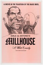 PAIR OF NIXON SATIRICAL POSTERS INCLUDING "MILLHOUSE" WITH DAVID LEVINE ART.