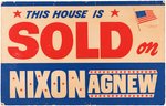 TRIO OF 1968/72 NIXON/AGNEW PIECES INCLUDING PENNSYLVANIA COATTAIL POSTER.