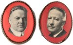 HOOVER AND SMITH PAIR OF 1928 PRESIDENTIAL CAMPAIGN RINGS.