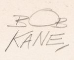 BOB KANE SIGNED LIMITED EDITION BATMAN LITHOGRAPH.