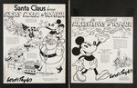 WALT DISNEY VERY FIRST "CHRISTMAS PROMOTION" EXTRAORDINARY BOOK FROM 1933.