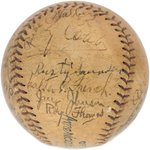 1927 PHILADELPHIA ATHLETICS TEAM-SIGNED BASEBALL FEATURING TY COBB.