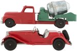 HUBLEY BOXED PAIR - MG SPORT CAR & CEMENT MIXING TRUCK.