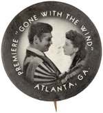 "'PREMIERE' GONE WITH THE WIND'" EARLY ANNIVERSARY BUTTON.