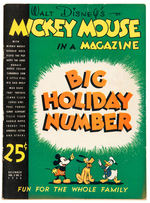 "MICKEY MOUSE MAGAZINE" VOL. 2 NO. 3 DEC. 1936 SPECIAL "BIG HOLIDAY" ISSUE.