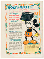 "MICKEY MOUSE MAGAZINE" VOL. 2 NO. 3 DEC. 1936 SPECIAL "BIG HOLIDAY" ISSUE.